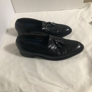 Florsheim Imperial Black Leather Wingtip - 36
